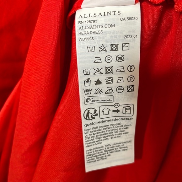 ALLSAINTS Hera Midi Slip Dress Sz M - Picture 12 of 14